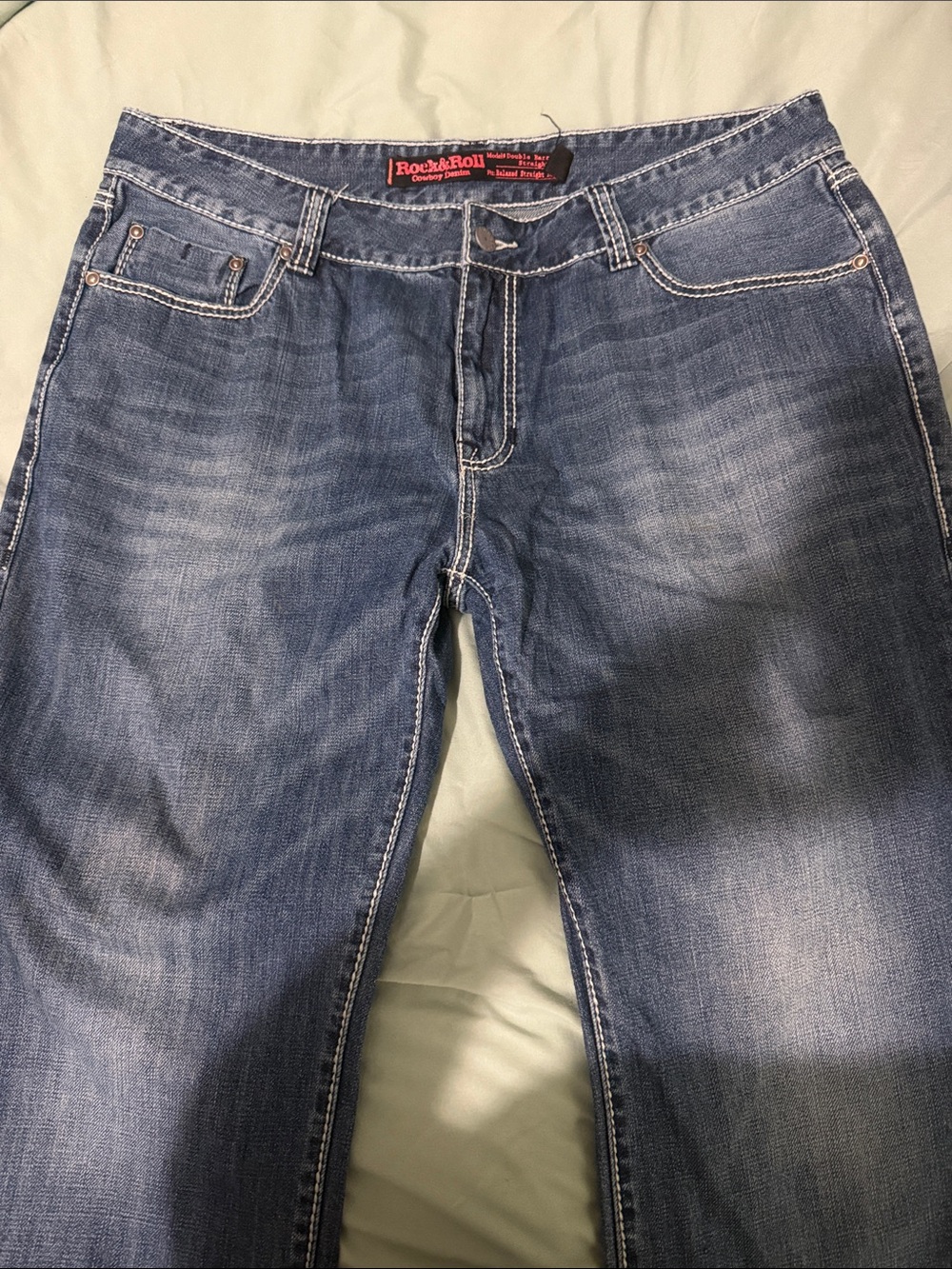 Rock & Roll Denim Men's Blue Bootcut Jeans